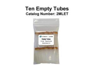 Empty sample tubes