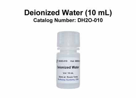 Deionized Water 10mL DH2O 010 BioAssay Systems
