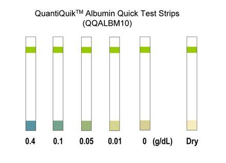 Albumin Quick Test Strips