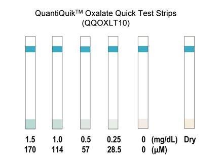 Oxalate Quick Test Strips