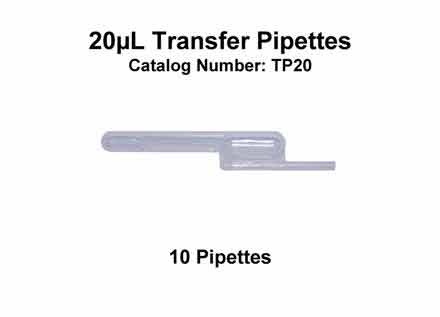 20µL Transfer Pipettes
